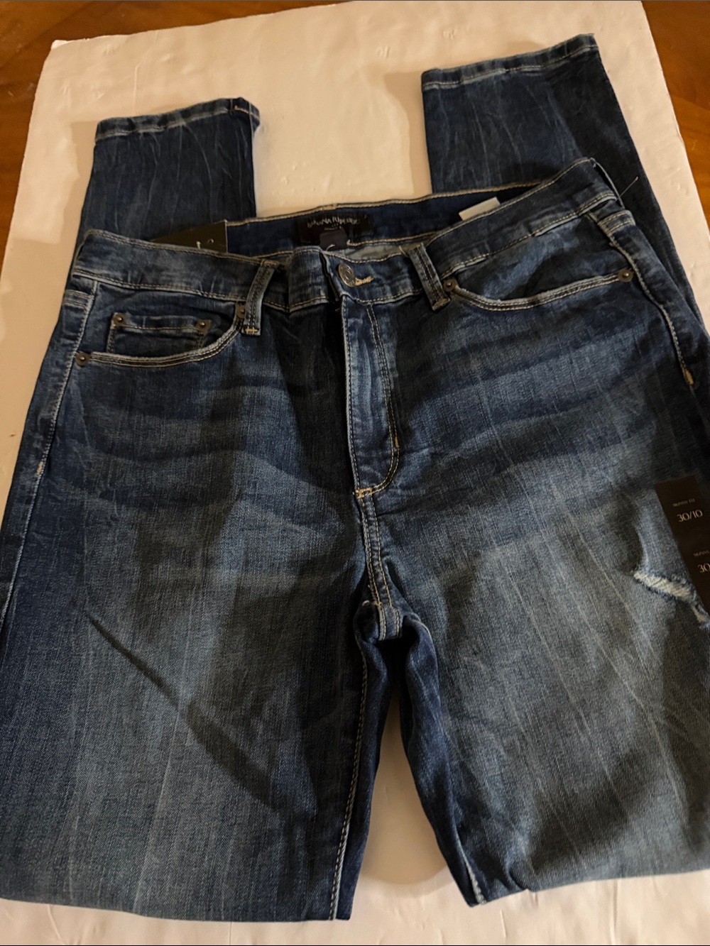 Banana Republic Factory Dark Blue Straight Leg Jeans